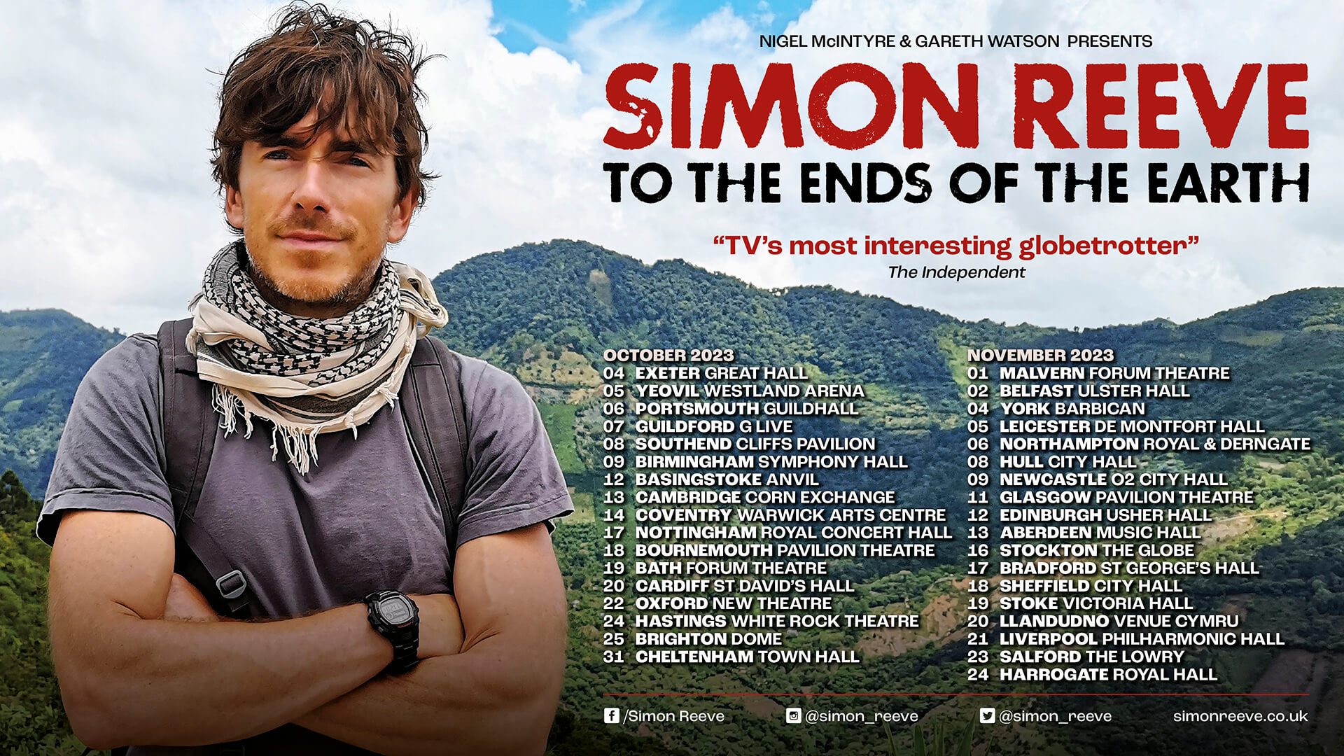 Simon Reeve No Third Entertainments