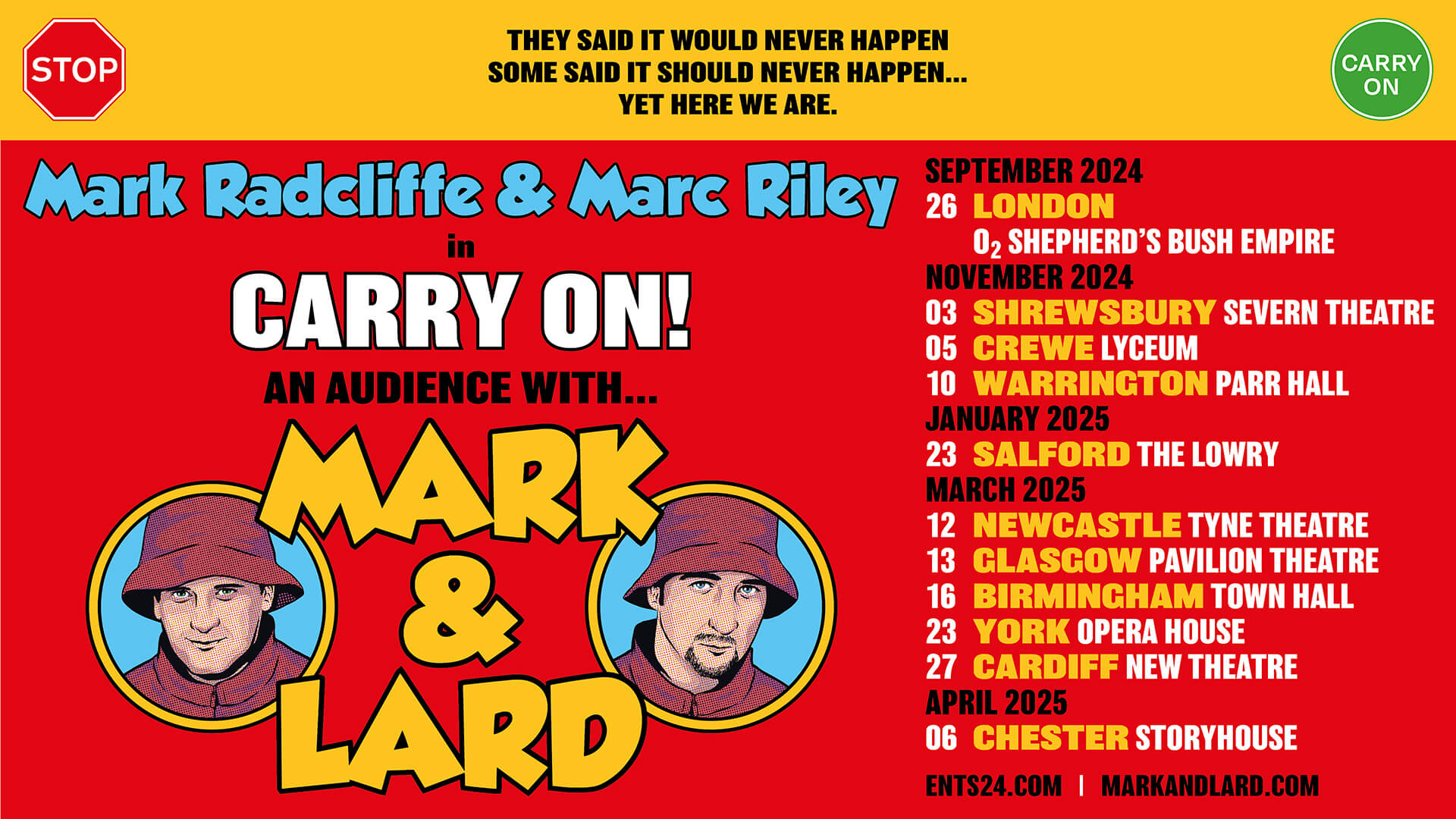 Mark and Lard Tour Poster