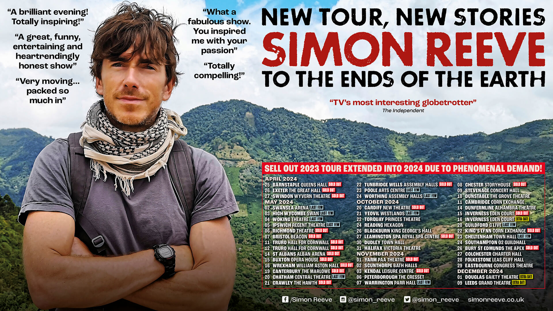 Simon Reeve - To The Ends Of The Earth Tour