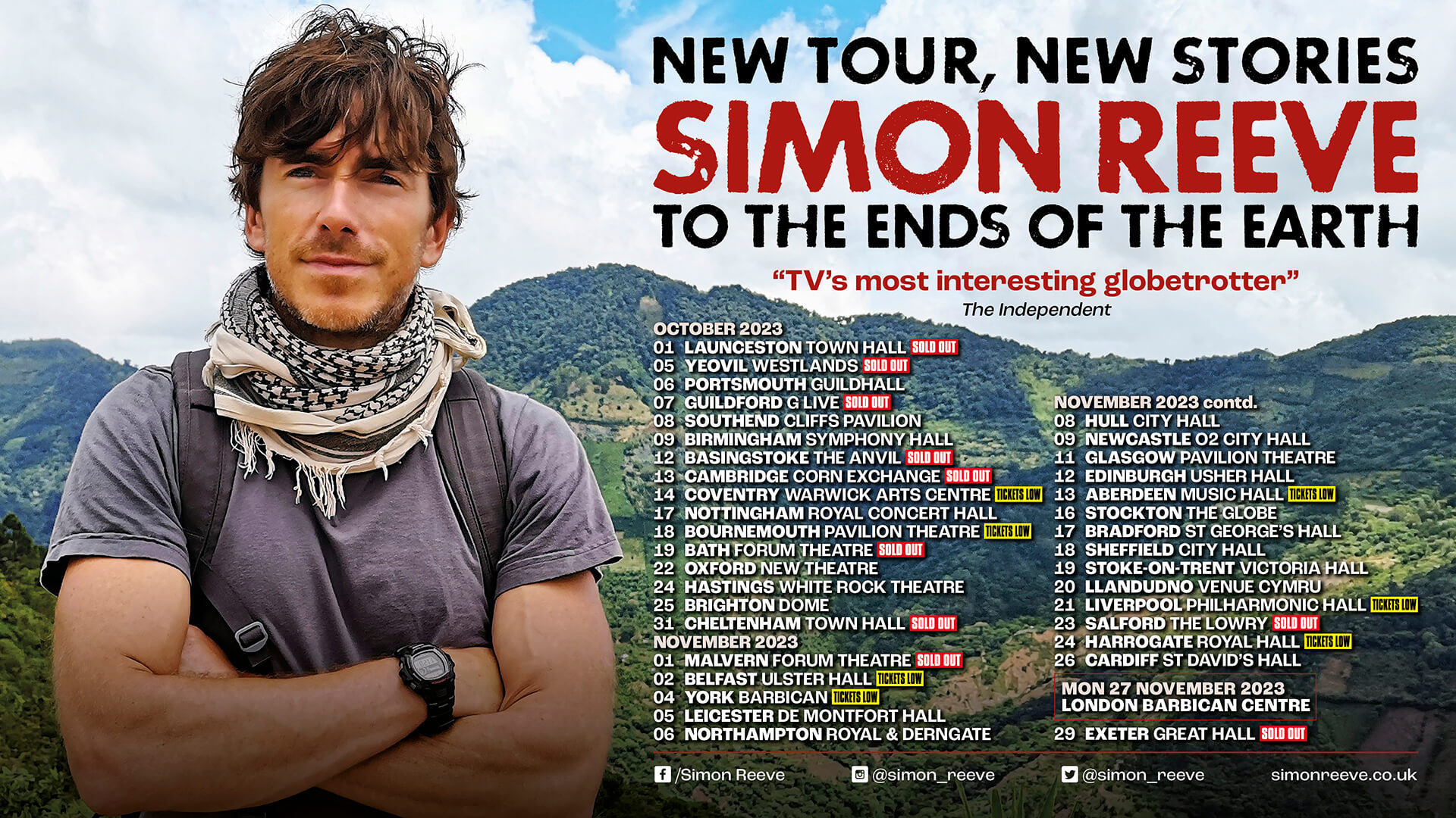 Simon Reeve No Third Entertainments