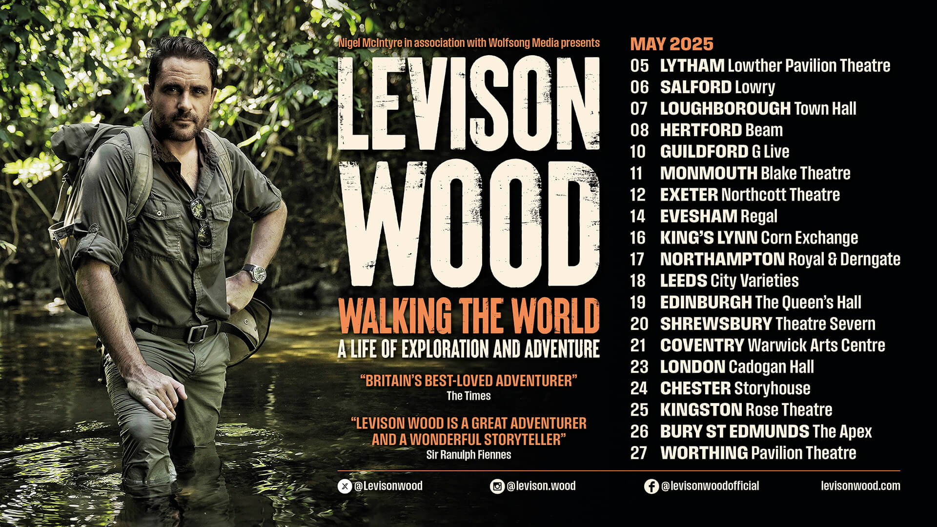 Levison Wood Tour Poster