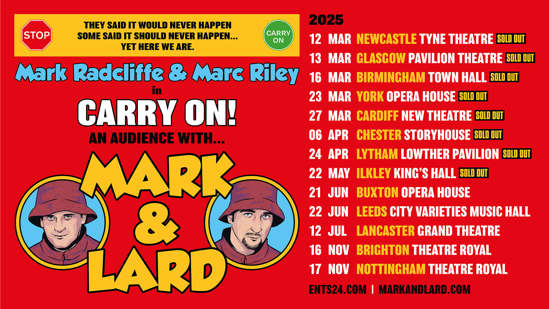 Mark and Lard Tour Poster